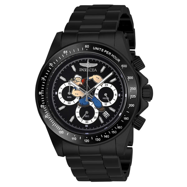 Invicta Men's 27413 Character Popeye Black Stainless Steel Watch