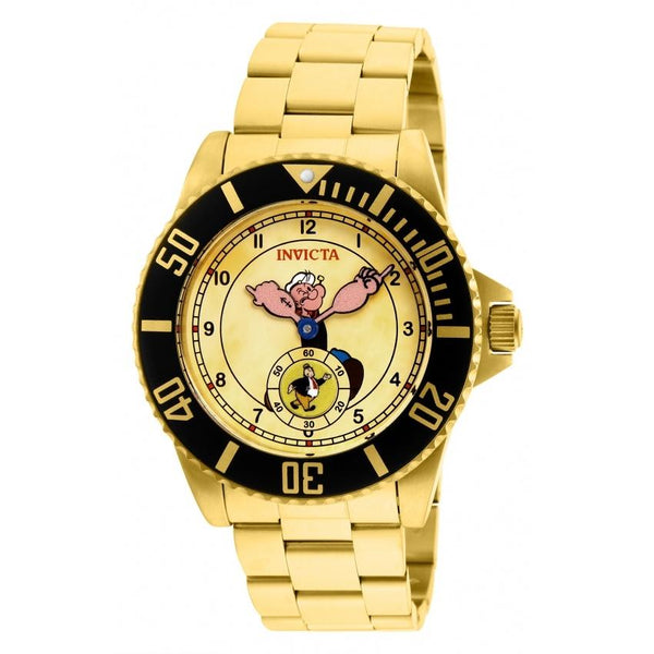 Invicta Men's 27418 Character Popeye Gold-Tone Stainless Steel Watch