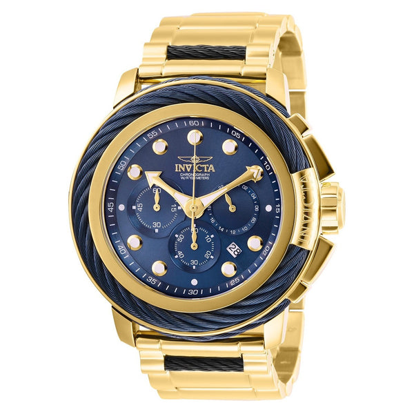 Invicta Men's 27495 Bolt Gold-Tone and Blue Inserts Stainless Steel Watch