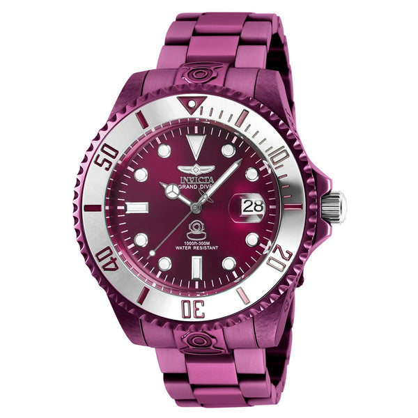 Invicta Men's 27535 Pro Diver Burgundy Stainless Steel Watch