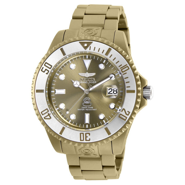 Invicta Men's 27537 Pro Diver Khaki Stainless Steel Watch