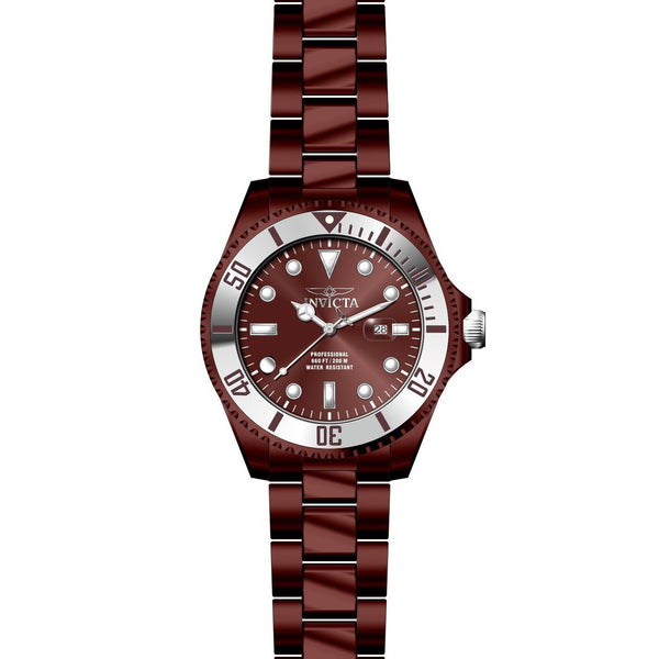 Invicta Men's 27541 Pro Diver Automatic Burgundy Stainless Steel Watch