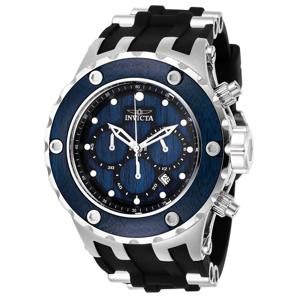 Invicta Men's 27904 Reserve Black and Silver Inserts Silicone Watch
