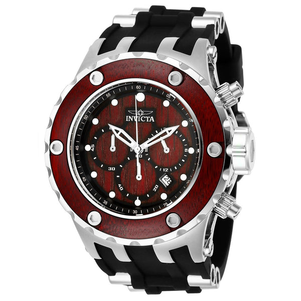 Invicta Men's 27906 Reserve Black and Silver Inserts Silicone Watch