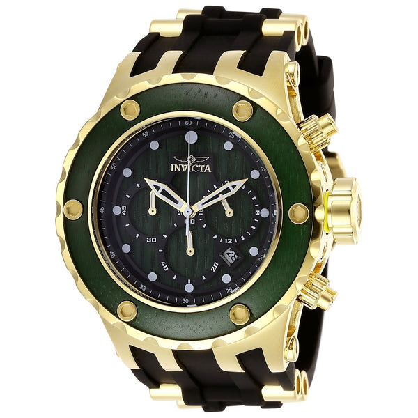 Invicta Men's 27912 Reserve Black and Gold-Tone Inserts Silicone Watch