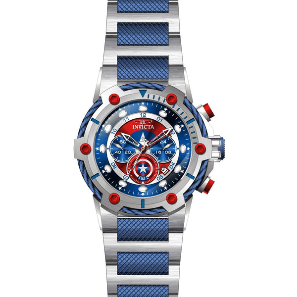 Invicta Men's 27965 Marvel Captain America Blue and Silver Stainless Steel Watch