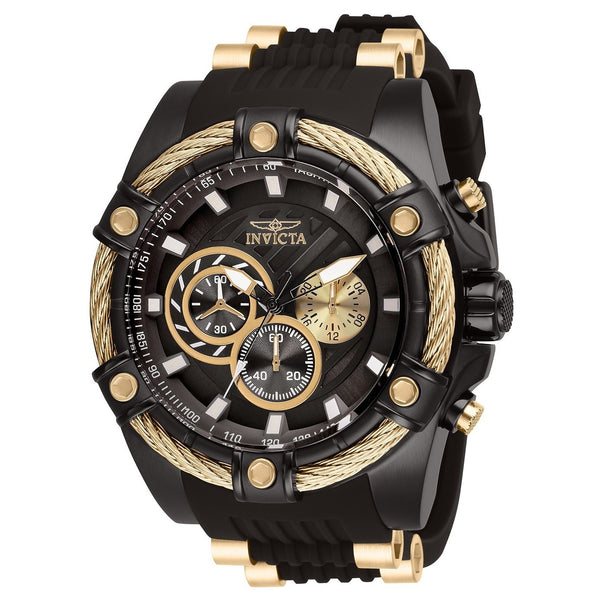 Invicta Men's 28017 Bolt Brown and Rose-Tone Inserts Silicone Watch