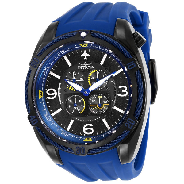 Invicta Men's 28077 Aviator Blue Silicone Watch