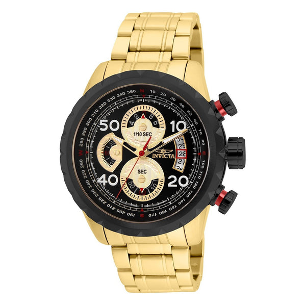 Invicta Men's 28151 Aviator Gold-Tone Stainless Steel Watch