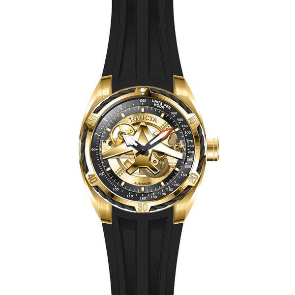 Invicta Men's 28168 Aviator Black Stainless Steel Watch