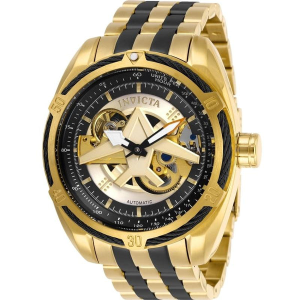 Invicta Men's 28205 Aviator Automatic Gold-Tone and Black Inserts Stainless Steel Watch