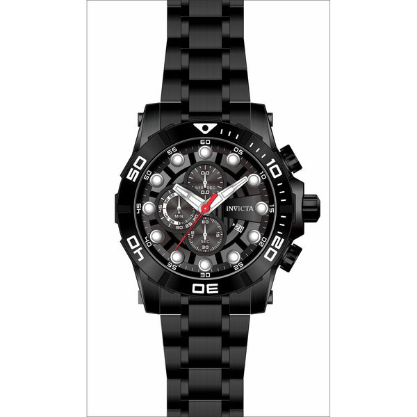 Invicta Men's 28266 Sea Hunter Black Stainless Steel Watch