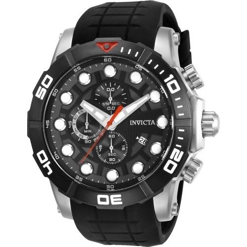 Invicta Men's 28270 Sea Hunter Black Silicone Watch