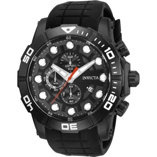 Invicta Men's 28273 Sea Hunter Black Silicone Watch