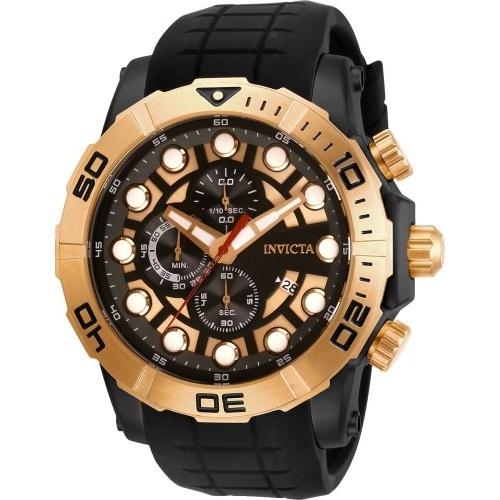 Invicta Men's 28274 Sea Hunter Black Silicone Watch