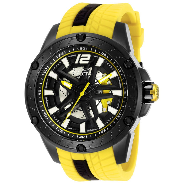 Invicta Men's 28299 S1 Rally Race Team Automatic Yellow Silicone Watch