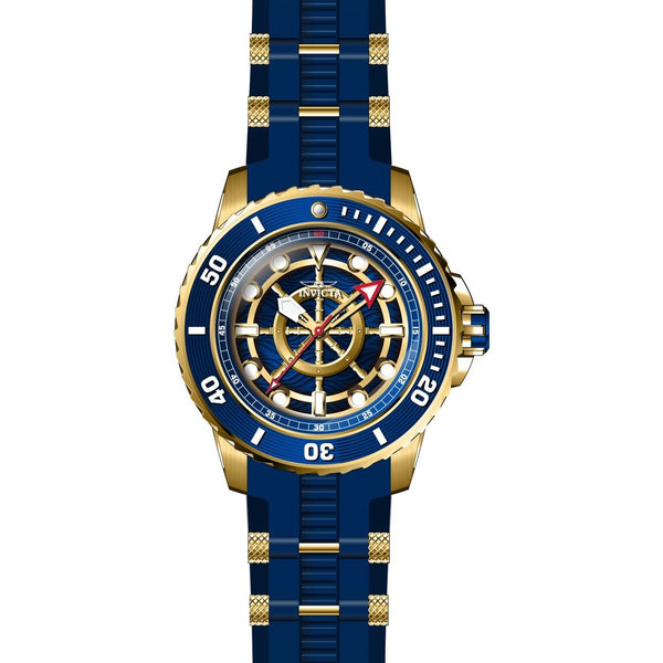 Invicta Men's 28315 Pro Diver Blue and Gold-Tone Inserts Silicone Watch