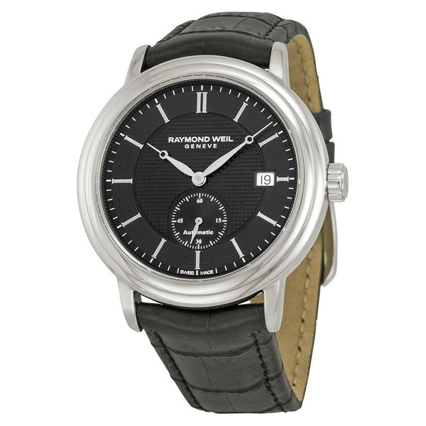 Raymond Weil Men's 2838-STC-20001 Maestro Automatic Black Leather Watch