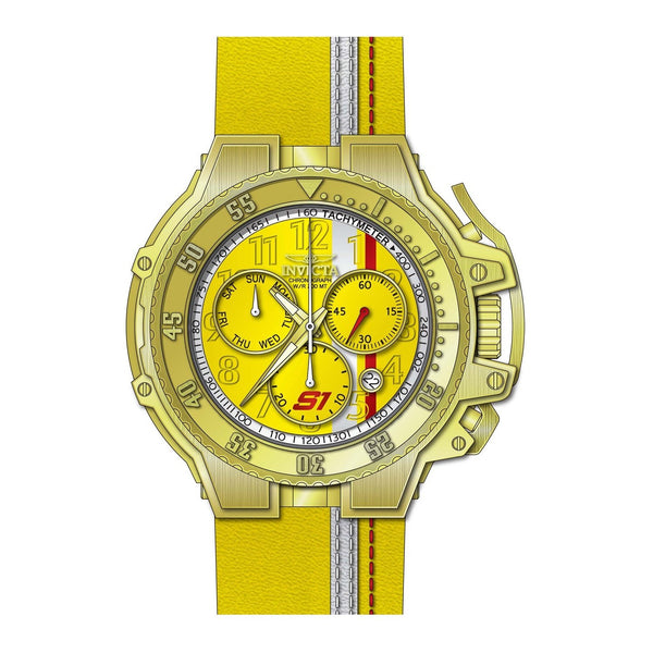 Invicta Men's 28397 S1 Rally Yellow Leather Watch