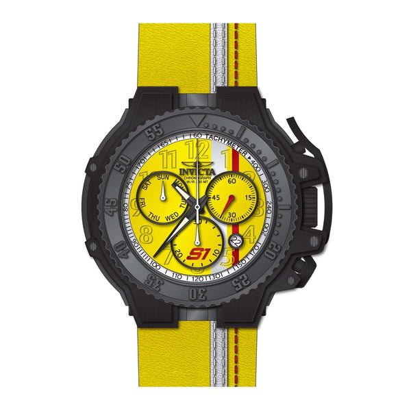 Invicta Men's 28400 S1 Rally Yellow Leather Watch