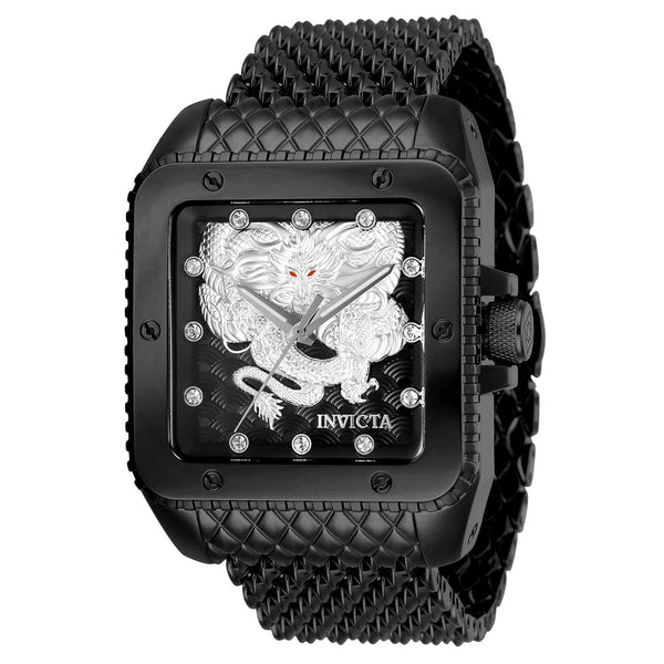 Invicta Men's 28512 Cuadro Automatic Black Stainless Steel Mesh Watch