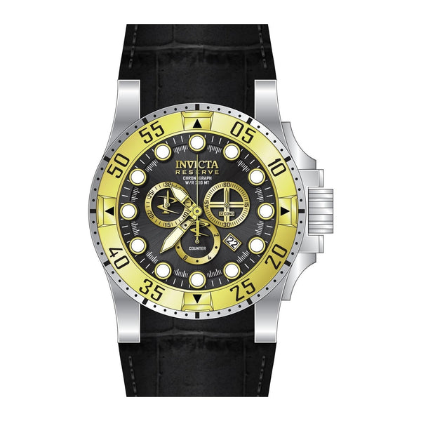 Invicta Men's 28528 Reserve Excursion Black Leather Watch