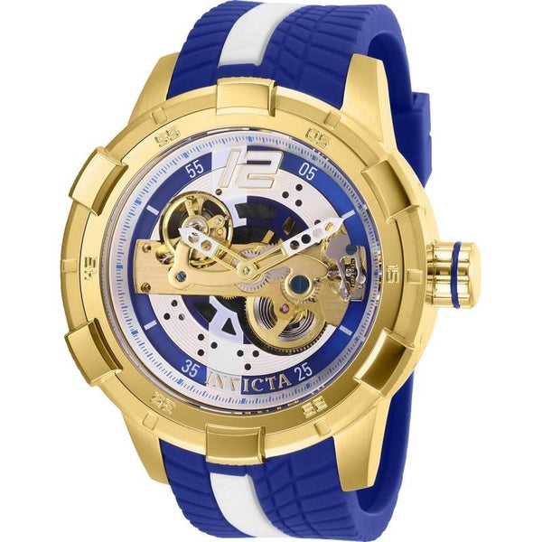 Invicta Men's 28588 S1 Rally Automatic Blue and White Silicone Watch