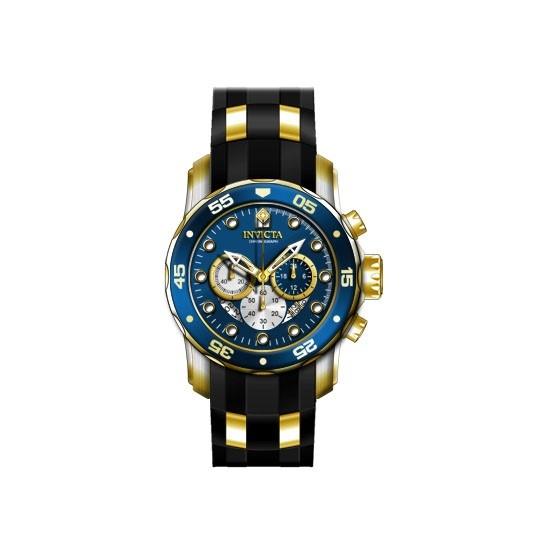 Invicta Men's 28723 Pro Diver Scuba Black and Gold-Tone Polyurethane and Stainless Steel Watch