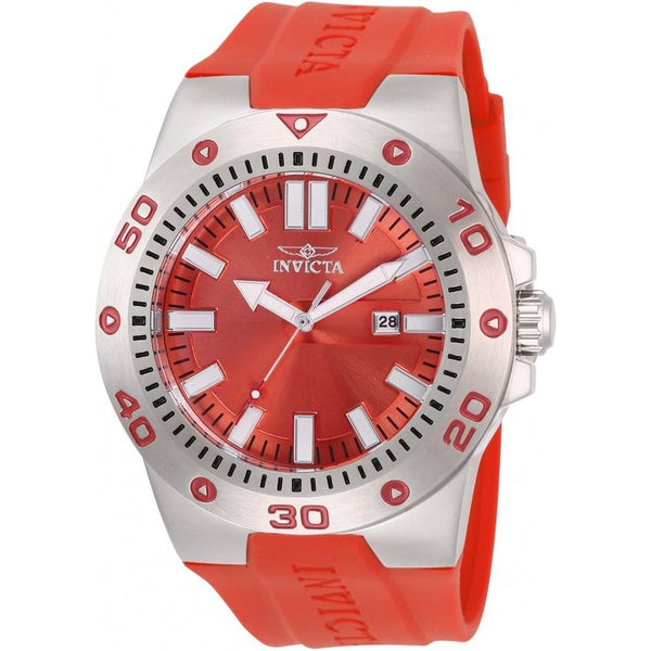 Invicta Men's 28814 Pro Diver Red Silicone Watch