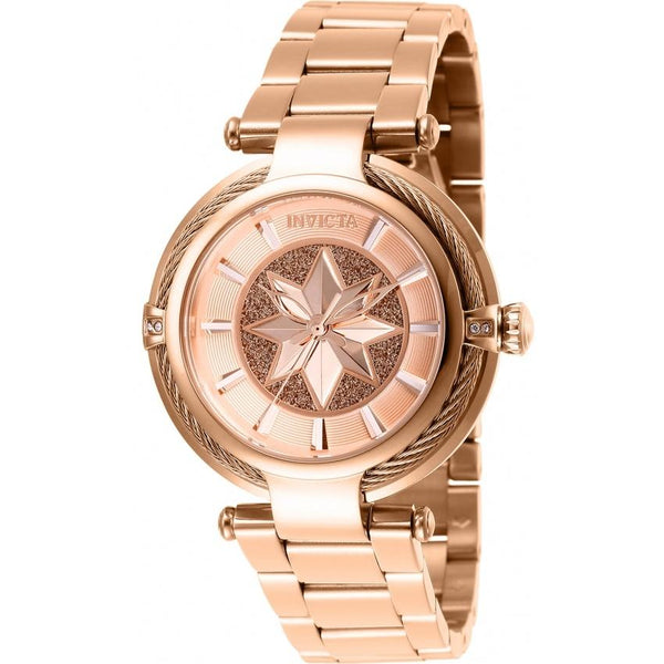 Invicta Women's 28834 Marvel Captain Marvel Rose-Tone Stainless Steel Watch