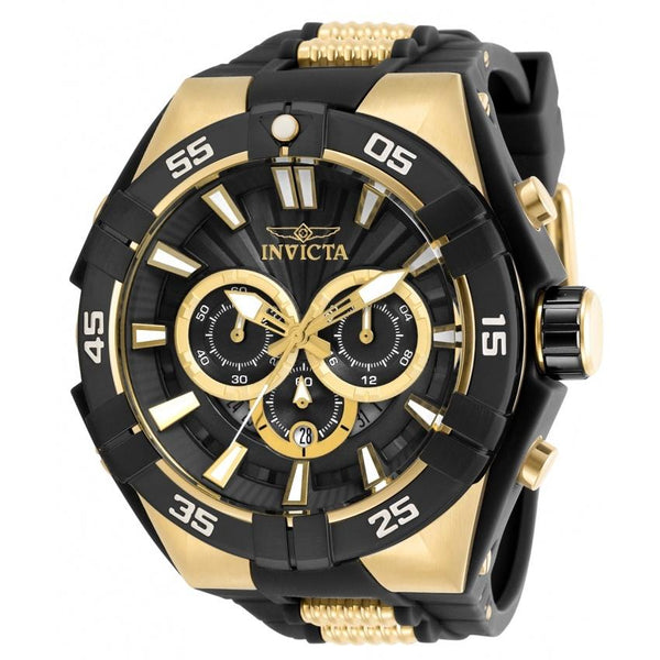 Invicta Men's 28871 S1 Rally Mechanical Gold-Tone and Black Inserts Silicone Watch