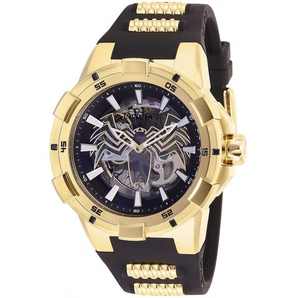 Invicta Men's 28979 Venom Black and Gold-Tone Inserts Silicone Watch