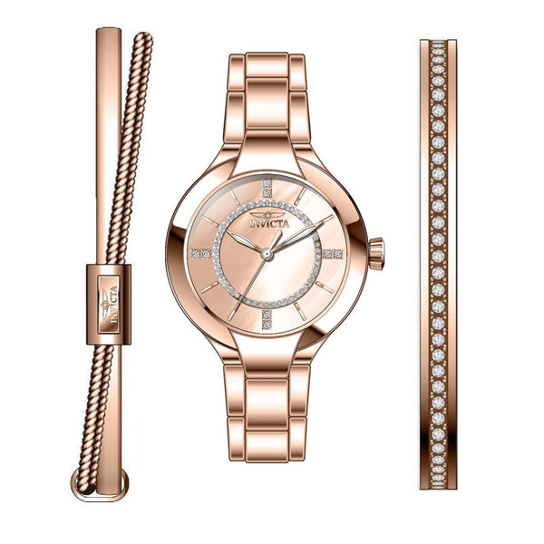 Invicta Women's 29325 Angel Rose-Tone Stainless Steel Watch