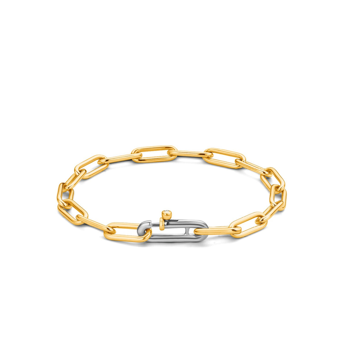 Tisento Milano Sterling Silver gold plated Silver yellow gold plated Bracelet