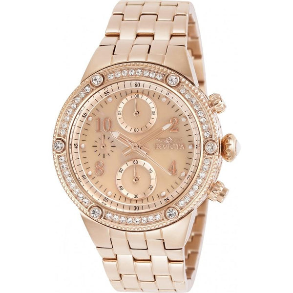 Invicta Women's 29528 Angel Rose-Tone Stainless Steel Watch