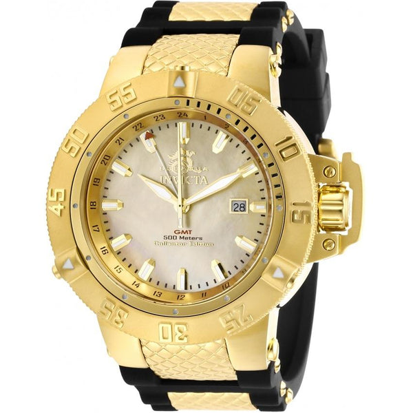 Invicta Men's 29616 Subaqua Noma III Black and Gold-tone Inserts Silicone Watch