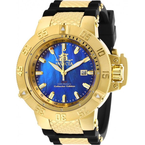 Invicta Men's 29617 Subaqua Noma III Black and Gold-tone Inserts Silicone Watch