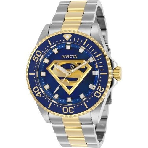 Invicta Men's 29690 DC Comics Superman Gold-Tone and Silver Stainless Steel Watch
