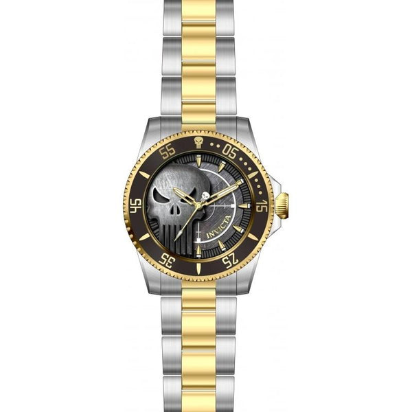 Invicta Men's 29695 Marvel Punisher Gold-Tone and Silver Stainless Steel Watch