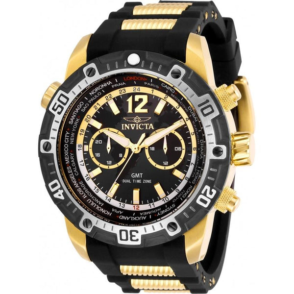 Invicta Men's 29919 Aviator Black Polyurethane Watch