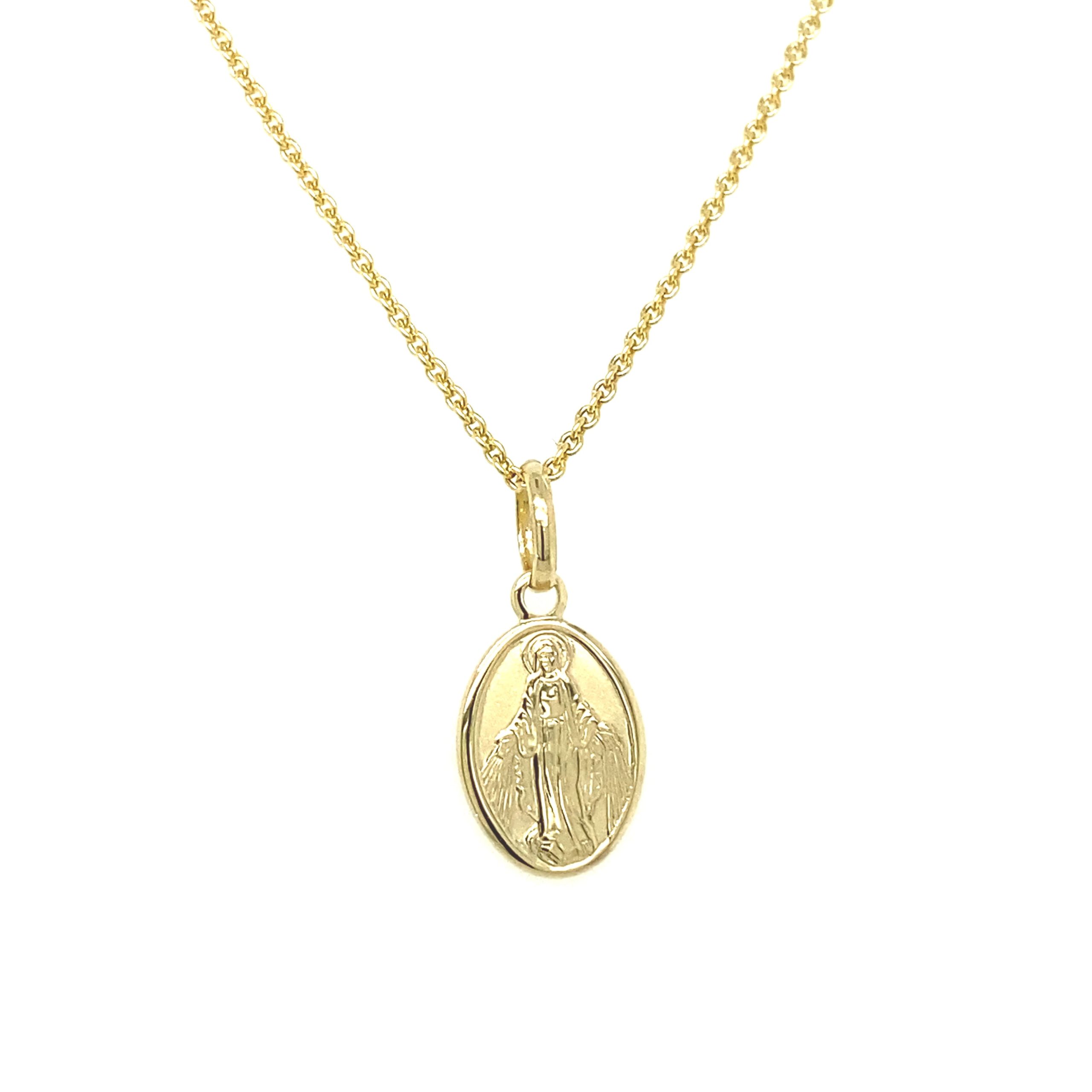 14K Gold Jesus Pendant