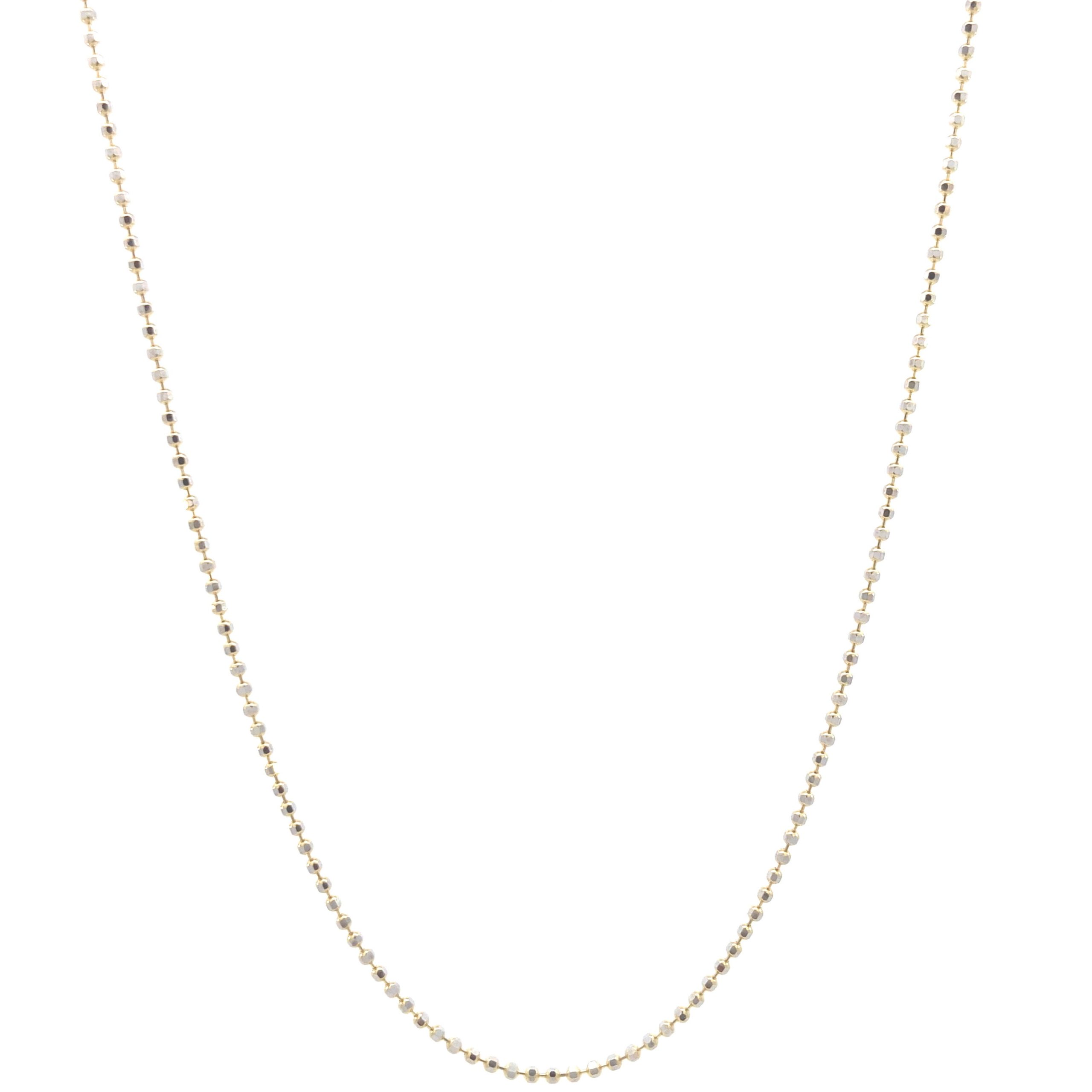14K Gold 2T Dots Link Chain