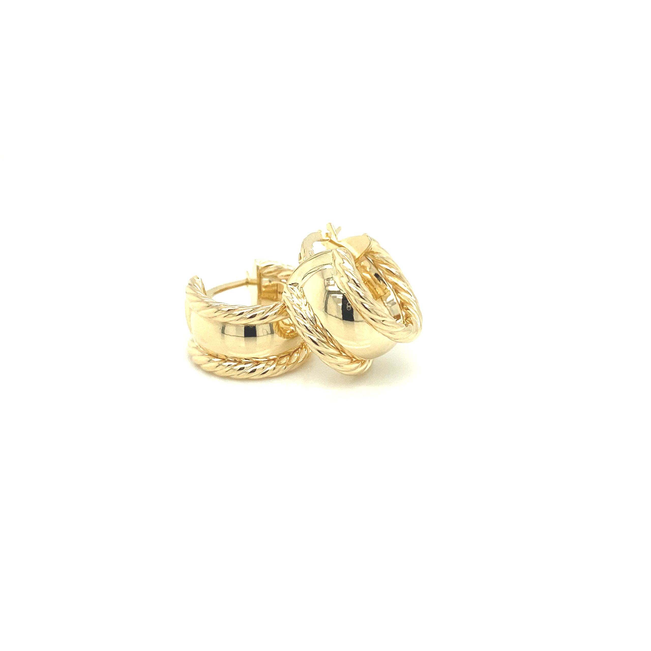 14K TWIST FANCY EARRINGS