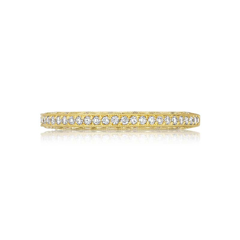 Tacori 18k Yellow Gold Crescent Anniversary Wedding Band - 2616B12Y