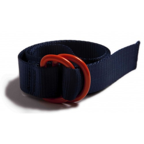 D-Ring Webbing Belt (Blue/Orange)