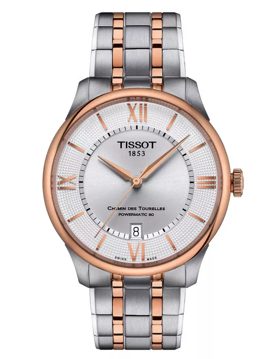 Tissot® Analogue 'Chemin Des Tourelles Powermatic 80' Men's Watch T1398072203800