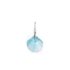 Blue Powder Seashell Charm (Silver/Blue)