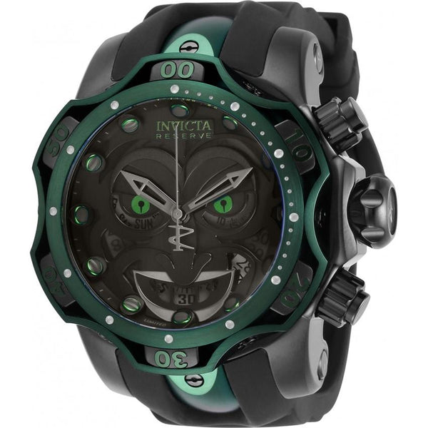 Invicta Men's 30064 DC Comics Joker Black Silicone Watch