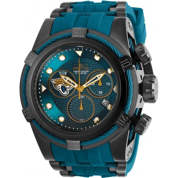Invicta Men's 30237 NFL Jaguars Teal Silicone Watch