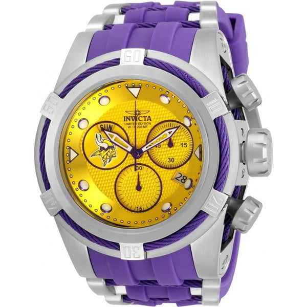 Invicta Men's 30242 NFL Vikings Purple Silicone Watch
